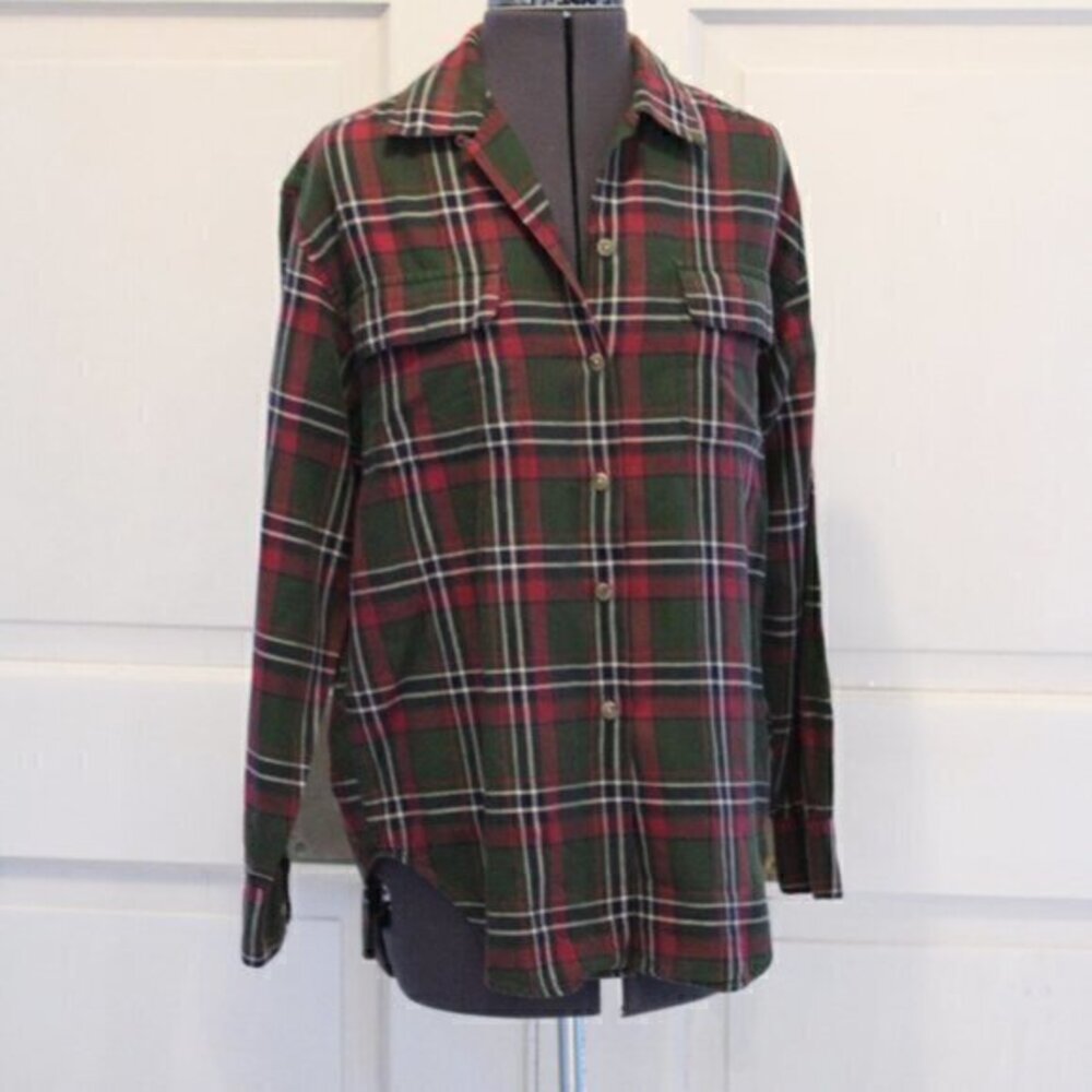 Brooks brothers shirt plaid top size XS Red and green